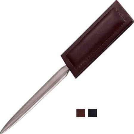 DACASSO Dacasso A3627 Dark Brown Bonded Leather Letter Opener A3627